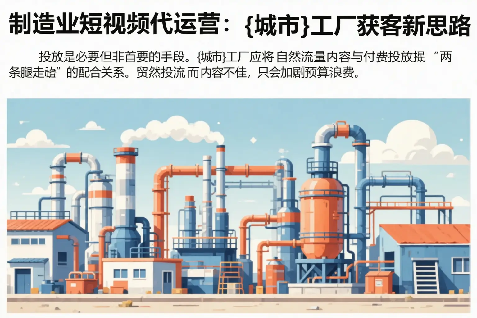 制造业短视频代运营：马尔康工厂获客新思路